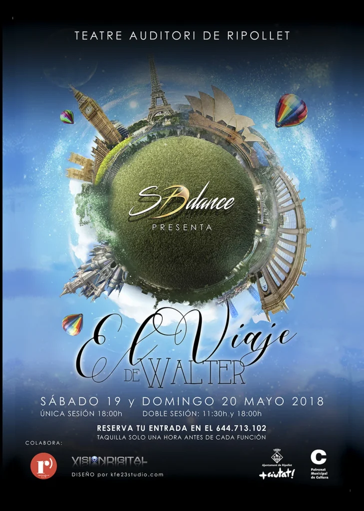 Cartel del espectáculo Los Viajes de Walter